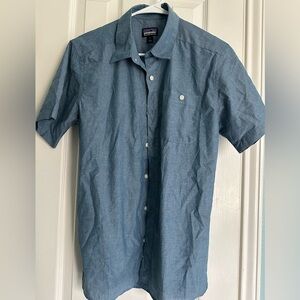 Patagonia® Mens Chambray/Demim Color Organic cotton Shirt size small